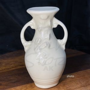Vintage Small Shawnee White Bud Vase